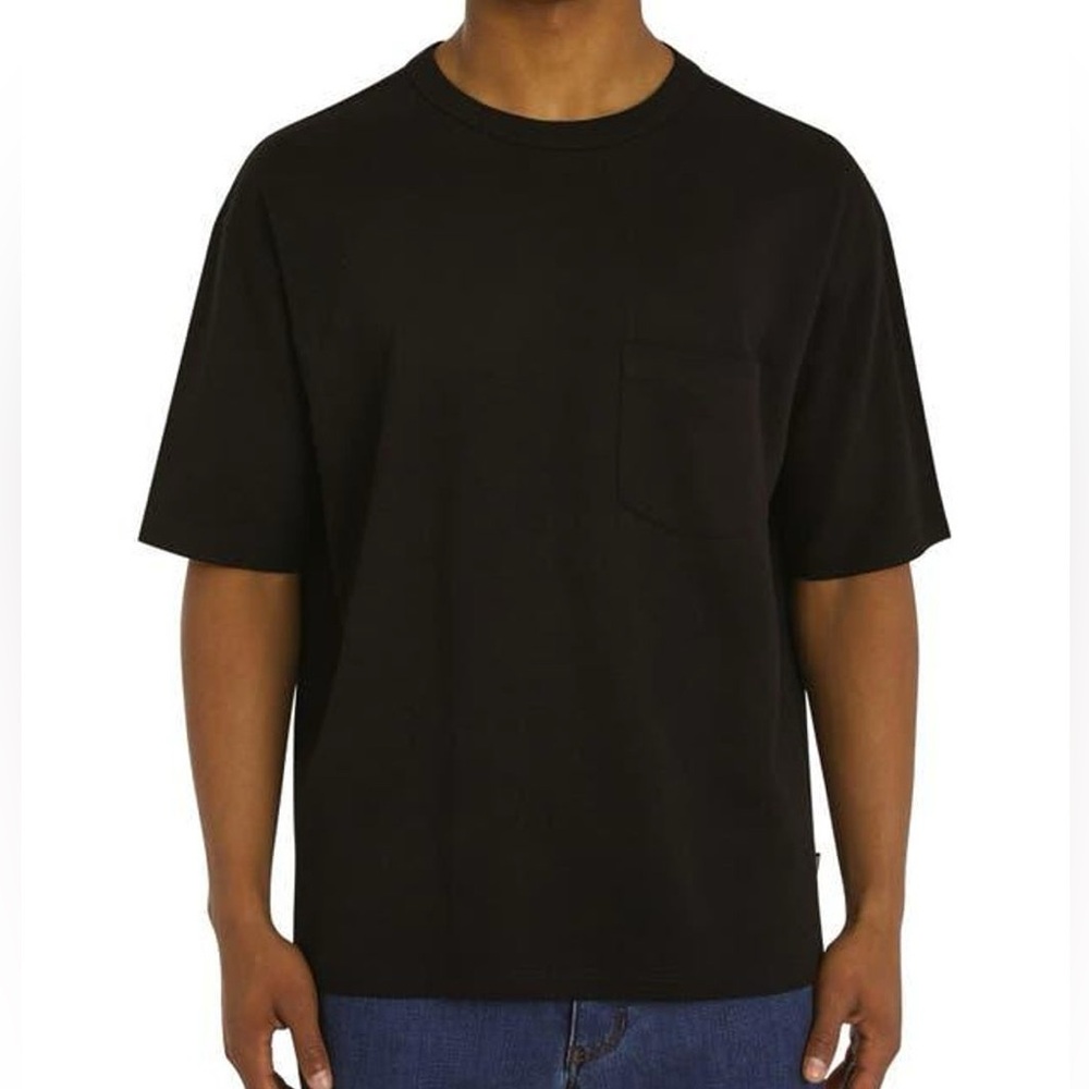 Dkny Black Short-Sleeve Pocket Crew Tee size M